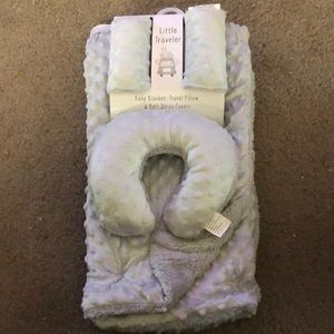 Little Traveler Baby Blanket, Travel pillow & Belt Strap covers